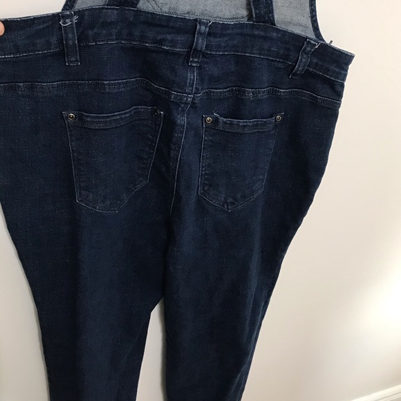 Forever 21 Dark Wash Overalls - Picture 8 of 11